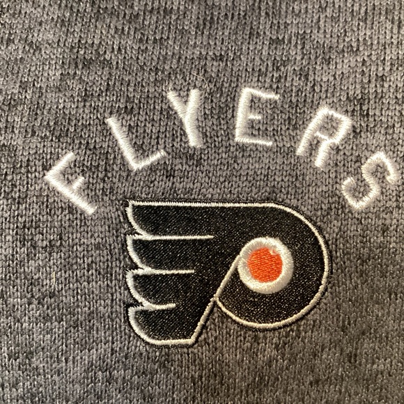 NHL Philadelphia Flyers mens zip sweater fleece jacket size Medium - Picture 3 of 10